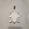 Gratis shippig hiphop sieraden heren ontbrekende link gevonden logo roestvrijstalen hanger met 30 inch bal keten vakantie geschenken