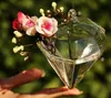 Diamond shape Crystal glass vases whole flower vases home decoration hanging flower pots wedding decor gifts7344422