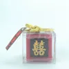 FEIS carré rouge entier chinois traditionnel bougie cire décoration de fête de mariage sans fumée faveur de mariage et cadeaux 3443122