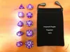 10 stks Set Polyhedral Dungeons Dragons Daggerdale Dice voor DND MTG RPG Poly Dice Board Games Gathering Speelgoed met Dice Bag