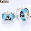 Wholesale-Wholesale European Style Silver Murano Glass Beads Jewelry Making for DIY Bracelets Necklace Mixed Colors in Bulk 50pcs/lot