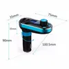 En iyi Bluetooth Araç Kiti Handsfree MP3 Çalar FM Verici Çift 2 USB Araç Şarj Desteği SD Line-in AUX T66