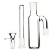 Expédier par mer 18mm femelle en plastique Keck narguilés avec capteur de cendres 3 chambres verre épais construire un bang BeeComb disque Perc tube droit huile Dab Wax Rigs WP522