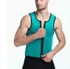 Hot Men Ultra Sweat Cincher bodyshapers zipper vest shaper corset slimming Burnning fat Neoprene Rubber Latex men's Bodyshaper