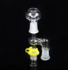 adaptateur de bong en verre plate-forme pétrolière avec clip en plastique joint femelle ou mâle 14,5 mm ou 18,8 mm