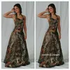 2016 volledige camo bruidsmeisje jurken halter prom dresses met kristallen kralen op maat gemaakte formele homecoming jurids maid of honour jurk