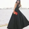 مثير عميق الخامس الرقبة فساتين السهرة 2016 vestidos دي فييستا المرأة حزب رسمي أثواب عارية الذراعين الملكي الأزرق مساء اللباس رداء دي سواريه