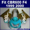 100% Formowanie wtryskowe ABS dla Honda Floiring Parts CBR 600 F4 1999 2000 Right Blue CBR600 F4 99 00 Bodykit KCSD