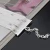 Spedizione gratuita con numero di tracciamento Vendita superiore Bracciale in argento 925 Catene di fila di ossa di serpente Bracciale Gioielli in argento 10 Pz / lotto a buon mercato 1596