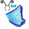 nueva marca HOT Butterfly satin cabo 110 * 60 cm traje de raso de doble capa de Halloween Cosplay vestir para niños