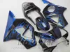 ABS Fairing Kit för Honda Injection Golding CBR900RR 954 2002 2003 CBR 900RR Blue Flames Black High Grade Fairings CBR954 02 03 YR93