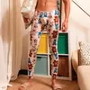 Winter Men Long Johns Cotton Tight Thermal Underwear Mens Leggings Sexy Floral Printed Fashion Warm Underpants