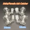 Hookahs Ash Catcher Bowls With Bubbler Female Male 10mm 14mm 18mm Joint Glass Perc Ashcatcher For Hosahs Bongs Oil Rigs