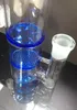 Blauw Helder Groen 18.8mm-18.8mm Glas Honeycomb en Whirlpool Percolator Ash Catcher Roken Glasleiding Bong Accessoires