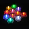 20pcslot Waterproof Underwater Battery Powered Submersible LED Tea Lights Candle for Wedding Party 6601136