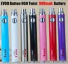 MOQ 10st vape batterij Upgraded EVOD Ugo Twist voltage aan te passen Micro USB-doorvoer e sigaret vapes voor wax olie vaperizer