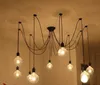 Retro klassische Kronleuchter E27 Spinne Lampe Anhänger Lampenfassung Gruppe Edison diy Beleuchtung Lampen Laternen Zubehör Messenger Draht