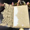 Wedding Invitations Laser Cut Customizable Hollow Crystal Lace Bow Ribbon Wedding Invitation Cards free shipping WT01