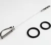 Kostenloser Versand 250 mm Edelstahl Silikonschlauchverbundener Harnröhrrohr Penis-Stecker Urethra Sounds Sex Toy Stretching Device2306178