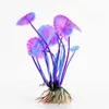 Vends en plastique feuille de Lotus herbe plantes artificielles décorations d'aquarium plantes Aquarium herbe fleur ornement Decor2734