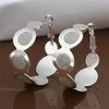 2017 de La Manera Ronda onda del círculo 925 Joyas de Plata Pendientes Encanto mujeres / niñas Ear aro Pendientes 10 par / lote