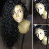 360 кружева фронтальные странные кудрявые африканские человеческие волосы парики для волос-глиной 130% плотность бразильские девственные ременные парики с детскими волосами для чернокожих женщин