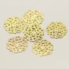 components 13.5mm decorative diy jewelry accessories connectors jewelry findings metal brass raw color filigree 150pcs/lot drop shipping