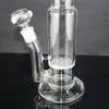 Hookahs Honeycomb Percolater Straight Bong Water Pipes 18,8 mm Joint storlek 17,5 tum oljeriggar för rökning för rökning