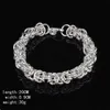 Livraison gratuite avec numéro de suivi Top vente 925 Bracelet en argent voitures fleurs Bracelet bijoux en argent 10 pièces/lot pas cher 1554