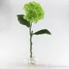 ヨーロッパの牧歌的なスタイルの白い人工的な絹の花の生地ハジアアジサーの花束のための花束6色2015新しい到着