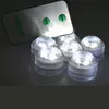 Ip68 étanche 3 led blanc et RGB veilleuse lumière d'aquarium avec télécommande marche et arrêt batterie sous-marine led bougie lumière