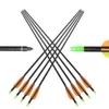 7.8mm Archery Fiberglass Arrows 32'' Spine 600 Screw-in Field Points Tips for Recurve Compound Bow Hunting Shooting