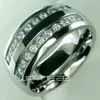 His mens stainless steel solid ring band wedding engagment ring size from 8 9 10 11 12 13 14 159553511