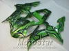 Injektionsgjutning Ny eftermarknad för Yamaha Fairings YZF-R1 2002 2003 Green Black Plastic Fairing Kit YZF R1 02 03 HS41