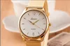 Mulheres Genebra Relógios Mais Novo Liga Malha Cinto Cool Assista Preço de Fábrica Golden Band Ladies Quartz WristWatch