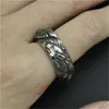 2 st nieuwste ontwerp 3 kleuren band wolf ring 316L roestvrij stalen mode man jongen punk stijl cool gouden wolf ring