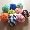 Silk Rose Flower Balls 15 CM Średnica Kissing Balls 24 Kolor Projekty na Wesele Sklepy Sztuczne Dekoracyjne Kwiaty