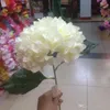 Artificial Milk white Hydrangea Flower Garland 80cm/31.5" Single Branch Bouquet for Wedding Table Runner Decorative Flowers