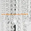 H70cm Crystal Pendant Chandelier 3-Tier sparkling acrylic beaded ring wedding centerpiece event party decoration