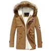 Mäns klädjacka herrar varm parka päls krage huva vinter tjock down coat outwear down jacka komfortabel varm varm sälj mode1470590