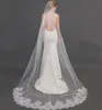 2016 New Arrival Beautiful Bridal Veils from Eifflebride with Embellished Lace Applique Edge About 2.5 Meter Long Wedding Veils