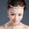 2020 i Stock Crystal Bridal smycken Set Drop Plated Necklace Earrings Bröllopsmycken Uppsättningar för brudbrudtärnor Kvinnor Brud Acc5126199