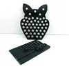 Nieuwe Collectie 12mm Kleinere Drukknop Display Stands Mode Owl Zwart Acryl Verwisselbare Button Sieraden Display Board