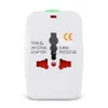 Internationella väggladdare Global Travel Adapter Universal Socket Plug Eu oss alla i en världsomspännande elektrisk plugghamn med detaljhandelspaket