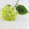 European Pastoral Style White Artificial Silk Flower Fabric Hydrangea Bouquet For Wedding Party Decorations 6 Color 2015 New Arrival