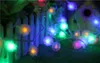 10 m, 50 LEDs, pelziger Ball, RGB-Edelweiß, LED-Lichterkette, bunte RGB-Farbwechsel, Weihnachtsdekoration