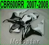 HONDA CBR600RR fairings 07 için enjeksiyon kalıplama motobike set 07 08 siyah beyaz ABS kaporta kiti CBR 600RR F5 2007 2008 KQ65