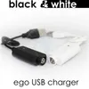 USB EGO Charger Electronic Cigarette Charger With IC Protect Ego T Evod Vision Spinner 2 Mini Vapor Mods Battery White Black Chargers