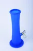 Pink Silicone Bong with Diffused Downstem Silicone Water Pipe with 14 mm joint Blue Silicone Dab Rig IN STOCK