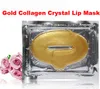 Kvinnor Guldkollagen Proteinkristall Fuktgivande Lip Film För Vinter Crystal Collagen Lip Mask 2000pcs DHL Gratis frakt